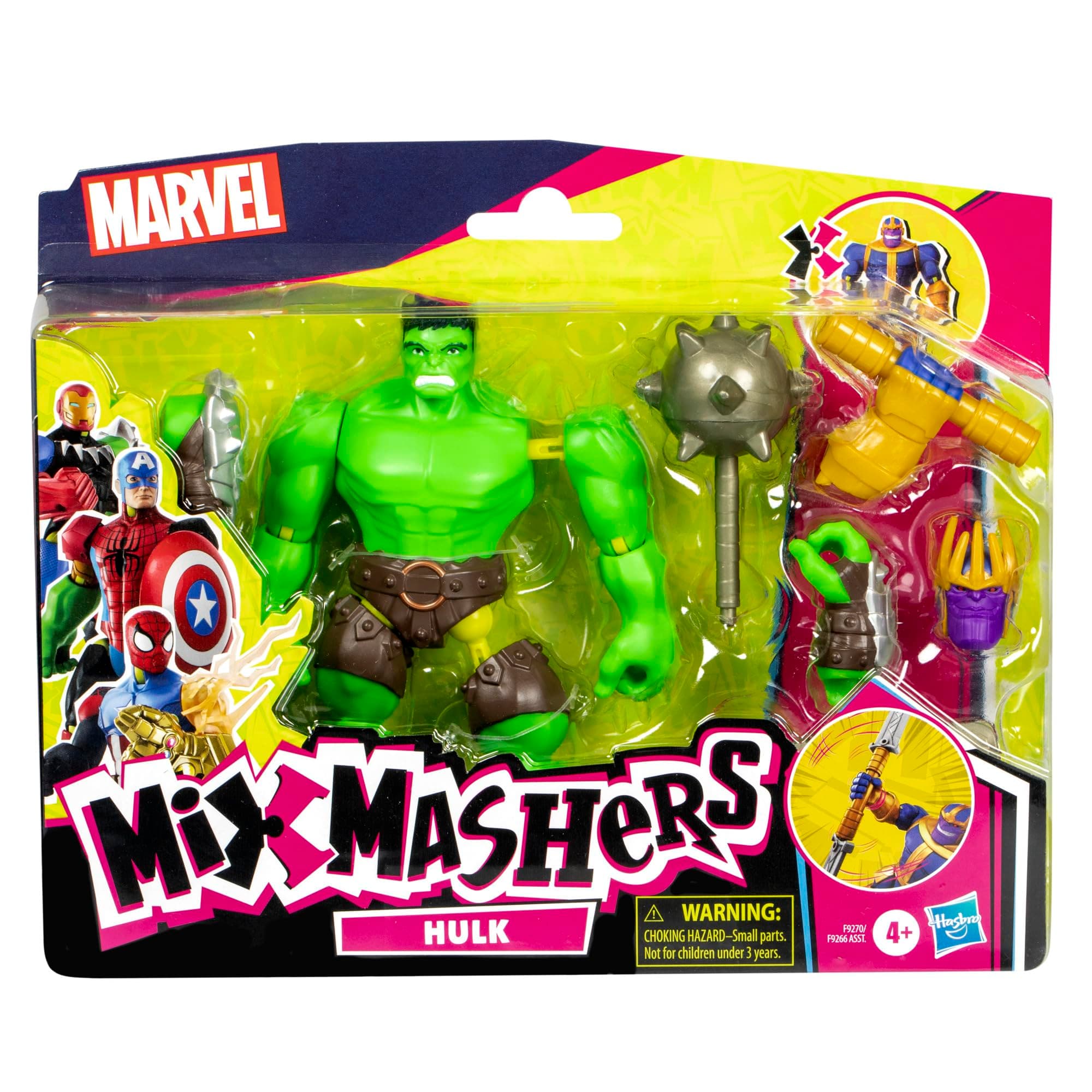 AVENGERS MixMashers Marvel Hulk Customisable Deluxe Mix and Match Action Figure & Accessories thumbnail 2