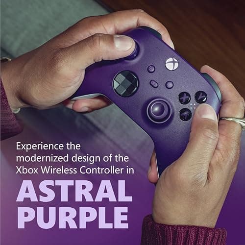 Xbox Core Wireless Gaming Controller – Astral Purple Series X|S, One, Windows PC, Android, and iOS thumbnail 2