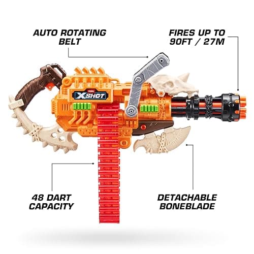 XSHOT Insanity HorrorFire Dread Hammer by Zuru with 48 Darts, Air Pocket Technology Darts and Dart Storage, Outdoor Toy for Boys and Girls, Teens and Adults thumbnail 4
