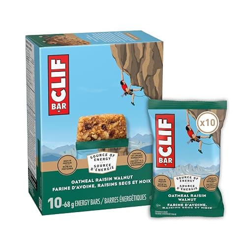 CLIF BAR Energy Bars, Oatmeal Raisin Walnut, Granola Bar, High in Protein, Contains 70% Organic Ingredients, 680 g (Pack of 10) - Image 1