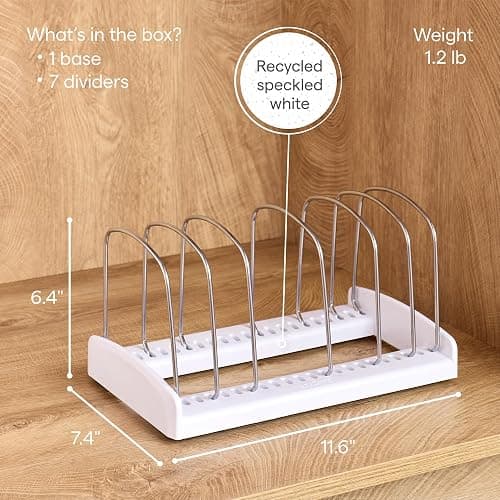 YouCopia StoreMore Adjustable Bakeware Rack with Steel Wires, Cookie Sheet Baking Pan and Tray Organizer for Kitchen Cabinet and Pantry Storage, Premium Edition thumbnail 3