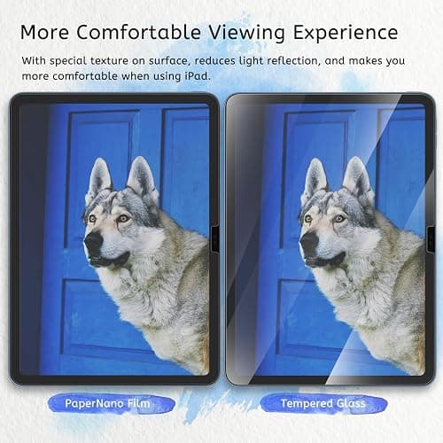 MOBDIK 2 Pack Paperfeel Screen Protector Compatible with iPad A16 11th / 10th Generation (2025/2022) & iPad Air 11 M3 2025 / M2 2024, Crafted for Natural Writing, Less Reflection, Easy Installation thumbnail 5