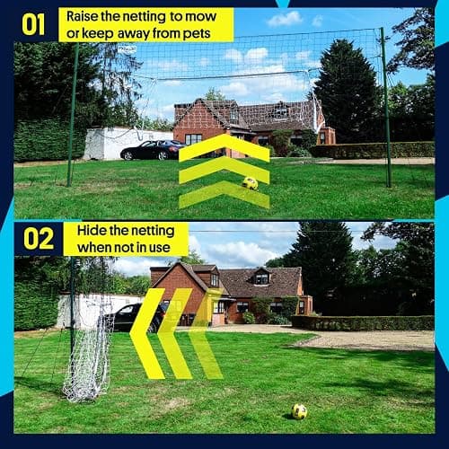 Open Goaaal 3-in-1 Soccer Training Rebounder & Goal Backstop Net - Soccer Goal for Volley, Passing, Solo Training - Outdoor Sports, Backyard Games thumbnail 8