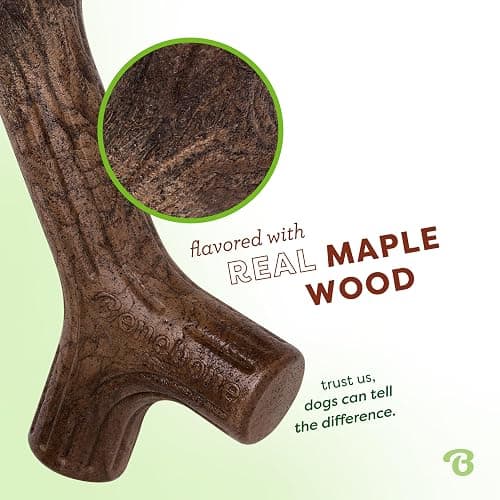 Benebone Maplestick Real Wood Durable Dog Chew Toy, Made in USA, Medium thumbnail 2