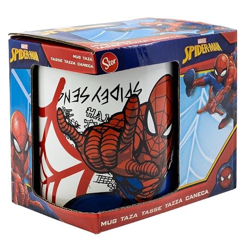 Stor KERAMIKTASSE 325 ML IN SPIDERMAN URBAN WEB GESCHENKBOX, Einfarbig thumbnail 3