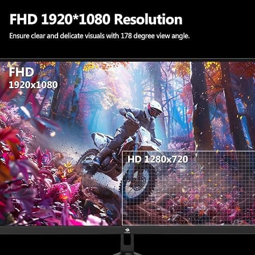 24.5" Gaming Monitor 240Hz, Z-Edge UG25F FHD 1920x1080 Computer Monitor, 1ms Frameless LED, Contrast Ratio 5000:1 thumbnail 7