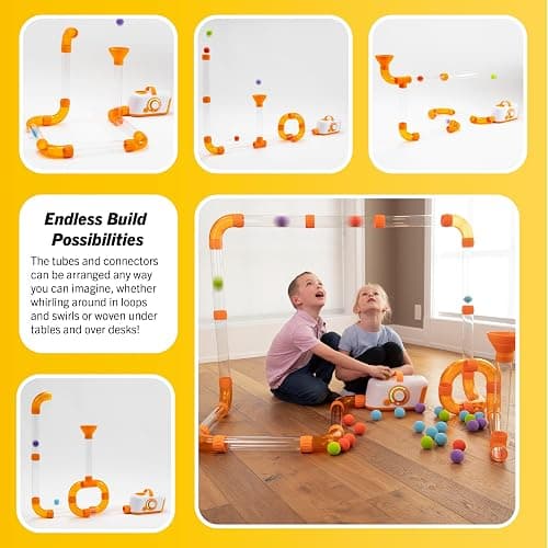 Fat Brain Toys The Original Air Toobz, Air-Powered STEM Building Toys for Kids & Teens, Kids Building Toys, STEM Toys for 3+ Year Old thumbnail 5