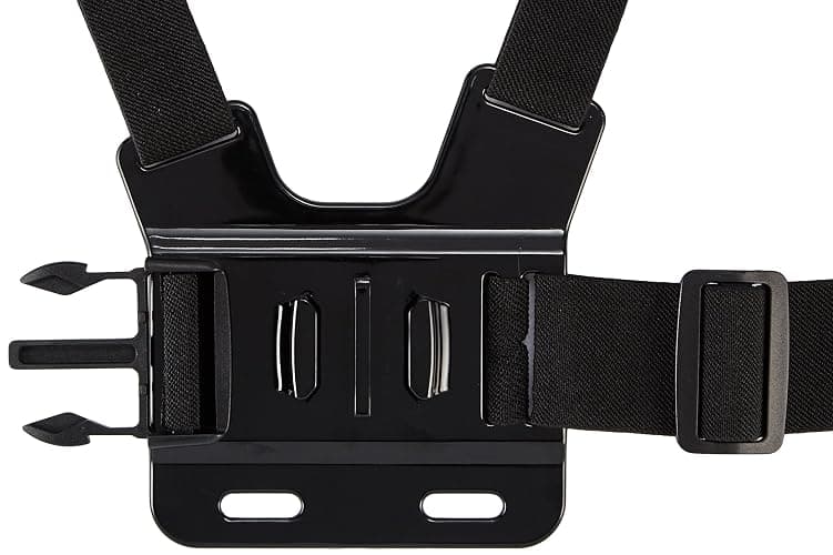 Amazon Basics Adjustable Chest Mount Harness for GoPro Camera, Compatible with GoPro Hero Series, Black thumbnail 5