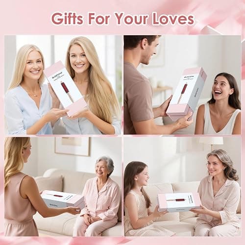 Infrared Thermal Brush, 1.65 inch Heated Round Brush for Blowout Look, Universal Voltage, Negative Ion Technology, 6 Temperature Settings, Less Damage, Pink Gifts for Women Teen Girls thumbnail 9