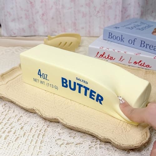 9.5 Inch Butter Squishy,Large Slow Rising Squishy，Sticky Butter Sticks Squeeze Toy,Valentine's Day Gift,Party Favor Gift thumbnail 5