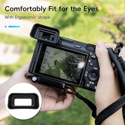 A6700 Eyecup Eyepiece, Soft Silicon Extended Camera Eye Cup Viewfinder Special Designed for Sony A6700 Alpha APS-C Mirrorless Camera Replaces Sony FDA-EP20 (Not Affect The Use of A6700 Camera Screen) thumbnail 8
