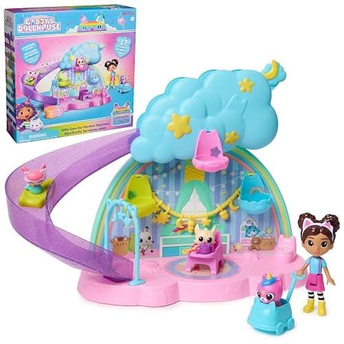 Gabby's Dollhouse Kitty Care Ear Purrfect Playroom – 17-Piece Playset with 4 Toy Figures, Dollhouse Furniture, Doll Accessories & Baby Doll Stuff for Kids Ages 3+ - Image 1