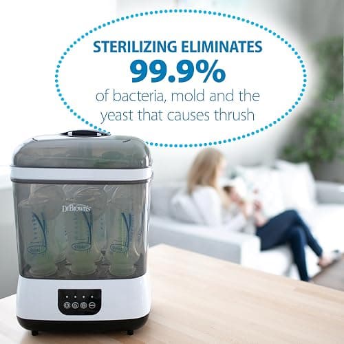 Dr. Brown's All-in-One Sterilizer and Dryer for Baby Bottles, Parts & Other Newborn Essentials - All-in-One Sterilizer & Dryer thumbnail 7
