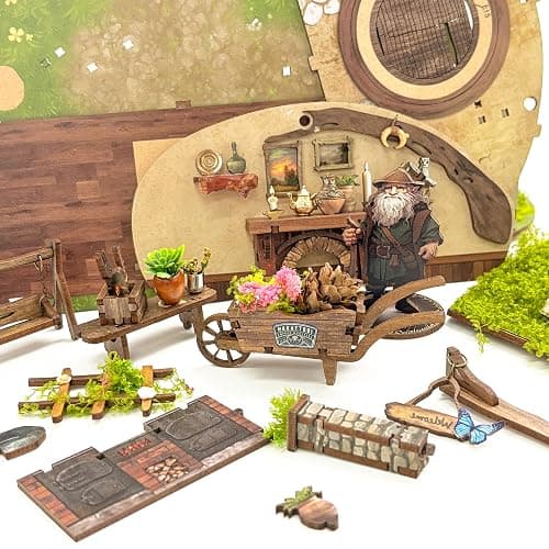 LoreNook The Magic Ring House DIY Miniature House Kit & 3D Wooden Puzzle, Lighted Book Nook Bookshelf Decor, Creative Gifts for Adults & Craft Lovers thumbnail 2