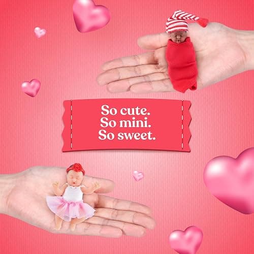 My Mini Baby Sweet Hearts 2 PACK by ZURU – Collectible Mystery Capsule Baby Doll with Accessories & Playset, Realistic Miniature Toy for Girls Ages 3+ thumbnail 4