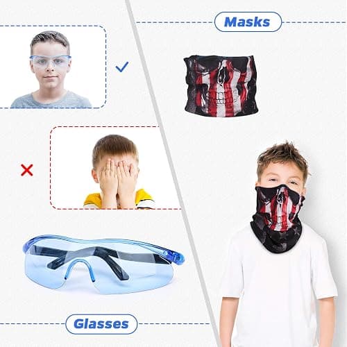 Kids Tactical Vest Kit for Nerf Guns Series with Refill Darts,Dart Pouch, Reload Clips, Tactical Mask, Wrist Band and Protective Glasses, Toys for 8 9 10 11 12 Year Boys thumbnail 6