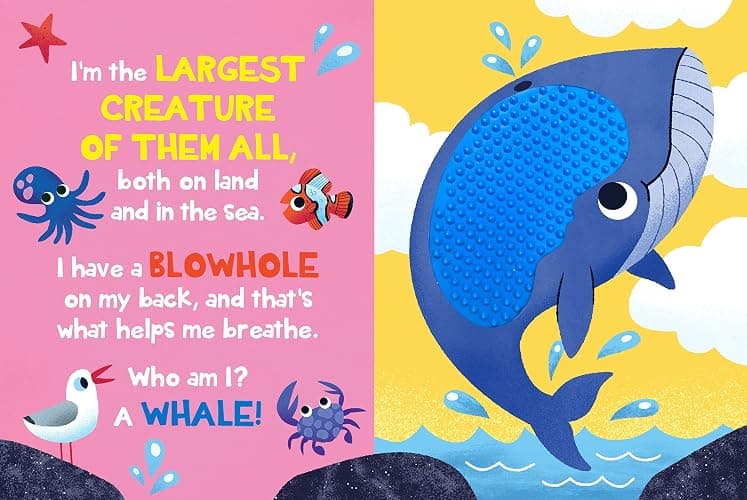 Under the Sea - Silicone Touch and Feel Board Book - Sensory Board Book (Touch & Feel Sensory Board Books for Baby & Toddler Time) thumbnail 4