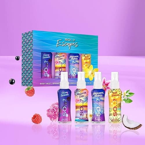 So…? Escapes Womens Gift Set, with Ibiza Dream, Bali Breeze, Mykonos Nights & Majorca Love, Fragrance Spray Set (4 x 50ml) thumbnail 8
