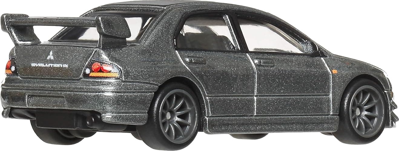 Hot Wheels Premium Car Culture Collectible Toy Car, 1:64 Scale Die-Cast Mitsubishi Lancer Evolution IX, Ronin Run 2 Vehicle with Real Riders Tires thumbnail 3
