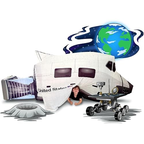 AirFort Inflatable Fort for Kids, Builds in 30 Sec, Play Tent Age 3+ (Space Shuttle) - Image 1