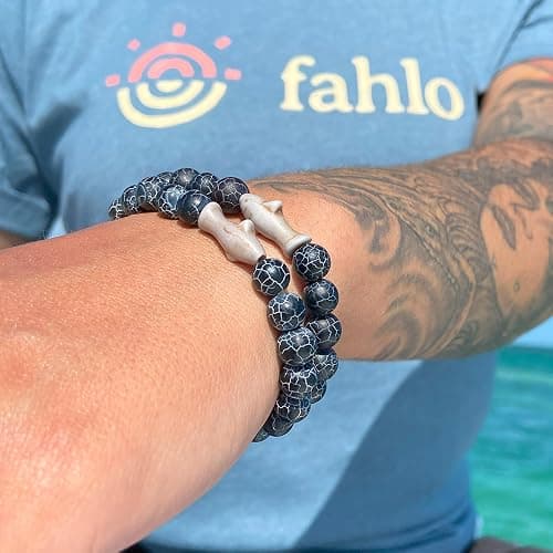 Fahlo Shark Tracking Bracelet, Elastic, supports Saving The Blue, one size fits most for Men and Women thumbnail 3