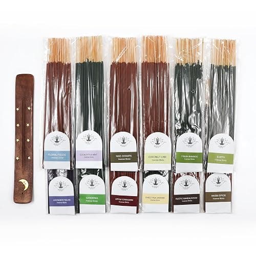 Hosley 480-Pack Assorted Incense Sticks, 12 Scents Incl. Nag Champa, Lavender, Dragon’s Blood, Grab Bag, Ideal for Meditation, Aromatherapy, Home, Gifts thumbnail 4