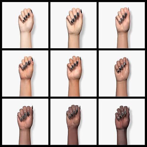 GAOY Black Gel Nail Polish, 16ml Color 1001 Soak Off UV Light Cure Gel Polish for Nail Art DIY Manicure at Home thumbnail 4