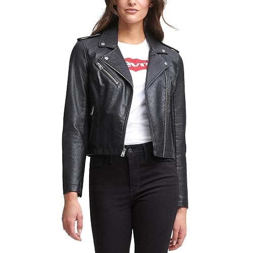 Levi's womens The Classic Faux Leather Moto Jacket (Regular & Plus Size) - Image 1