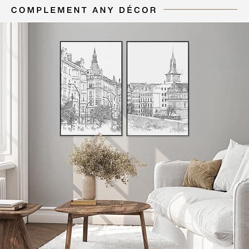MCS Original Poster Frame 22.375x34 Black Lightweight Vertical & Horizontal Wall Hanging Large Picture Frame for Posters, Art Prints & Gallery Wall (2-Pack) thumbnail 3