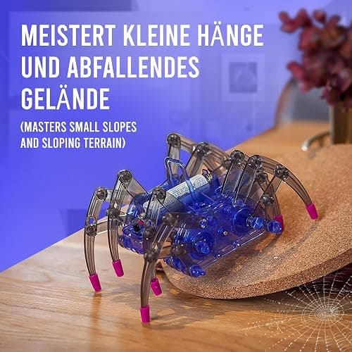 noDNA Roboter Kinder ab 8 Jahre Spinnen Roboter zum selbst zusammenbauen - Experimente für Kinder ab 8 Jahren - Spinne Spielzeug ab 8 Jahre Geschenk Junge 8 Jahre Kindergeschenke thumbnail 7