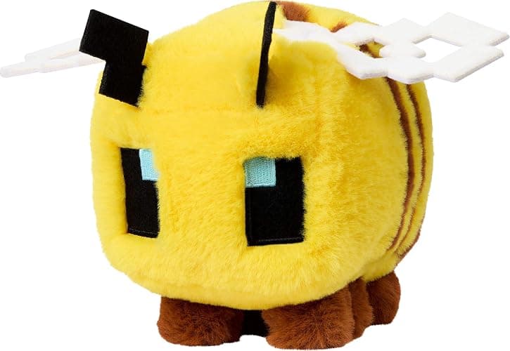 Mattel Minecraft Plush Toy, Bee Soft Doll Inspired by a Minecraft Movie Character, 8-inch Collectible thumbnail 3