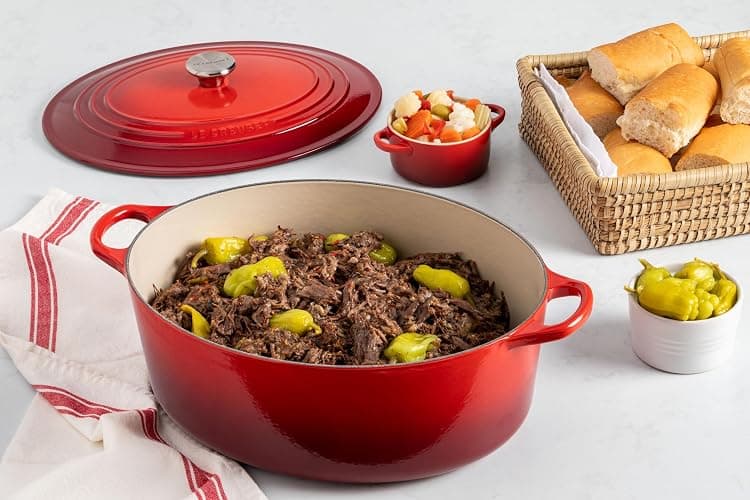Le Creuset Enameled Cast Iron Signature Oval Dutch Oven, 8 qt., Sea Salt thumbnail 7