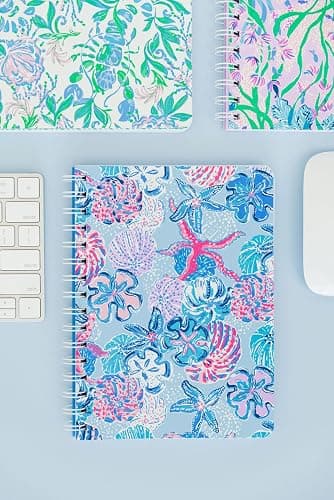 Lilly Pulitzer Hardcover Mini Spiral Notebook, 8.5" x 6.5" Small Journal with 160 College Ruled Pages, Bahamas Beachcomber thumbnail 5