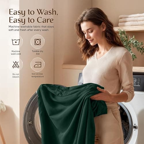 Utopia Bedding Queen Bed Sheets Set - 4 Piece Bedding - Brushed Microfiber - Shrinkage and Fade Resistant - Easy Care (Emerald Green) thumbnail 6