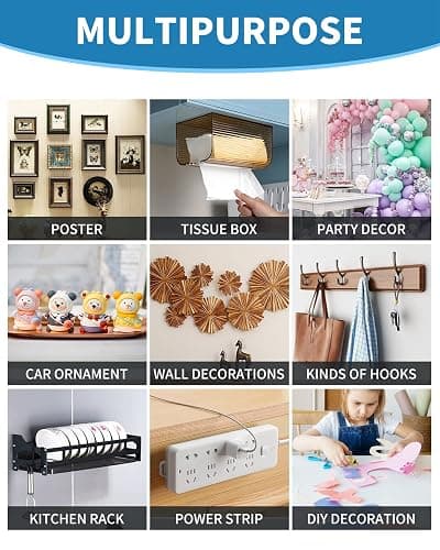 Teskyer Double Sided Tape Heavy Duty, 16.4 FT x 0.59 in, Extra Large Mounting Tape, Super Strong Adhesive Nano Tape for Walls Carpet Photo Frame Poster Home Office Decor thumbnail 5