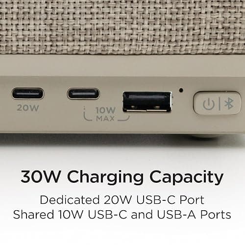 iHome PowerPlant Charging Station, Faux Succulent with USB Charging Station (Power Plant Speaker) thumbnail 4