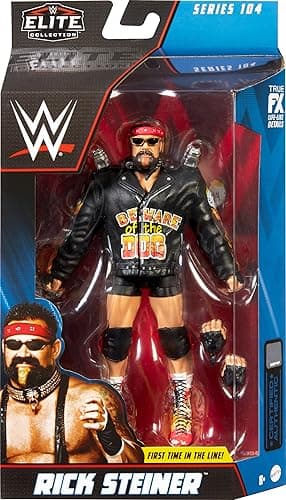 Mattel WWE Elite Collection Action Figure & Accessories, Series #104 Rick Steiner 6-inch Collectible with 25 Articulation Points & Swappable Hands - Rick Steiner - 6-Inch thumbnail 3