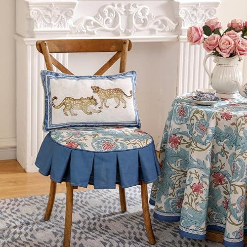 patdrea Designer French Vintage Linen Throw Pillow Cover,12"x20"-Fromm E | Elegant Decorative Pillow Case with Zipper,Leopard Pattern,Pillow Cover for Couch Living Room Bedroom Sofa thumbnail 6