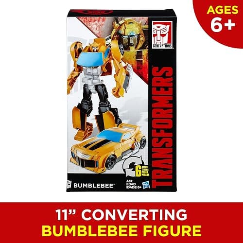 Transformers Toys Heroic Bumblebee Action Figure - Timeless Large-Scale Figure, Changes into Yellow Toy Car, 11" (Amazon Exclusive) thumbnail 5