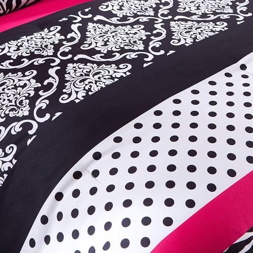 Intelligent Design Comforter Set Fun Bedroom Décor - Modern All Season Polka Dot Print, Vibrant Color Cozy Bedding Layer, Matching Sham, Decorative Pillow, Twin/Twin XL, Zebra Pink 3 Piece thumbnail 4