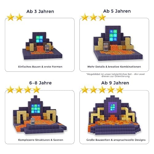 Silvadom Unterwelt Set mit 165 Teilen I Magnete zum Bauen für fantasievolle Kinderwelten I magnetische Bausteine Kinder I Magnetic Tiles & magnetsteine Kinder I Spielzeug ab 3 Jahre entdecken thumbnail 4