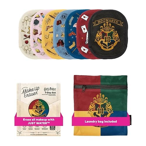 The Original MakeUp Eraser 7-Day Set, Erase All Makeup with Just Water, Including Waterproof Mascara, Eyeliner, Foundation, Lipstick, Sunscreen, and More! Harry Potter, 7ct - Image 1