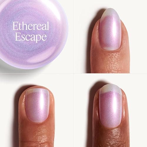 Essie Nail Art Studio, Purple Pearl Chrome Topcoat, Ethereal Escape | Rich Colour & Shine, Salon Quality Formula Nail Varnish, Layer With Other Essie Nail Polishes For A Nail Art Effect thumbnail 3