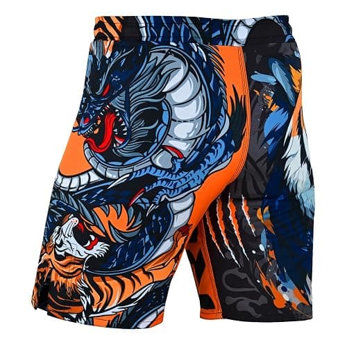 ROAR-INT MMA Rash Guard & BJJ Shorts Set Kids Fight Training Grappling Wear Jiu Jitsu Gi Trunks Outfit Set thumbnail 6