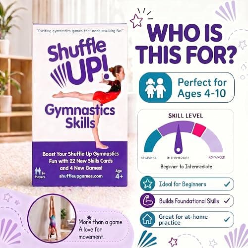 Shuffle Up Gymnastics Skill Pack - 22 Skills, Gymnastic Equipment for Girls thumbnail 4