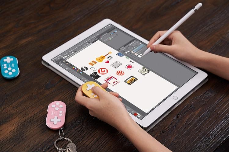 Nargos 8Bitdo Zero 2 Bluetooth Key Chain Sized Mini Controller for Nintendo Switch, Windows, Android and macOS (Yellow Edition) thumbnail 6