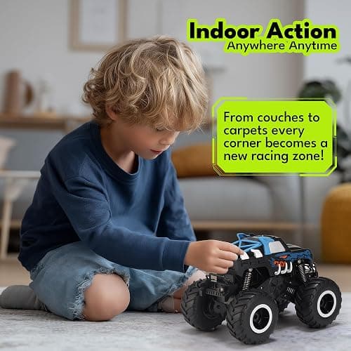 Threeking 1:16 Waterproof Monster Truck Toys RC Cars Amphibious Remote Control Car Trucks 4WD All Terrain Off-Road Pickup Toy for 6 7 8 9 10 11 12 Year Old Boys Girls Kids Gifts Presents thumbnail 7