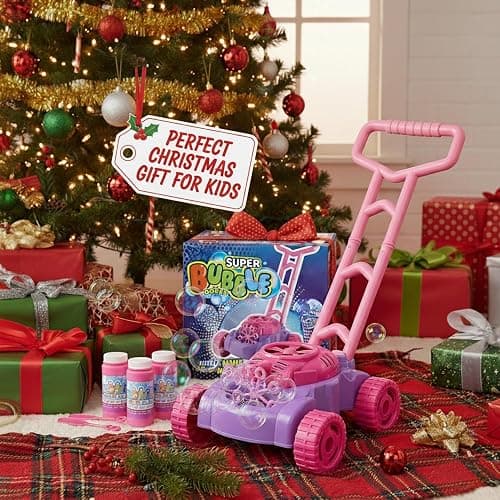 ArtCreativity Bubble Lawn Mower for Toddlers, Kids Bubble Machine for 2-Year-Old Girl Gifts, Easter Basket Stuffers for Kids, Push Toys for Toddlers Age 2 3+ Birthday Easter Gifts for Preschool Girls thumbnail 9