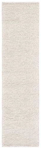 SAFAVIEH Natura Collection Runner Rug - 2'3" x 9', Beige & Ivory, Handmade Wool Blend, Textured Design, Ideal for Living Room, Bedroom, Dining Space (NAT425B) thumbnail 3
