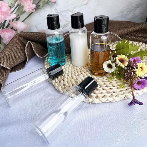 DNSEN 5 Pack 3.4 oz Travel Bottles for Toiletries TSA Approved Leakproof Plastic Empty Travel Size Bottles Containers with Labels thumbnail 2